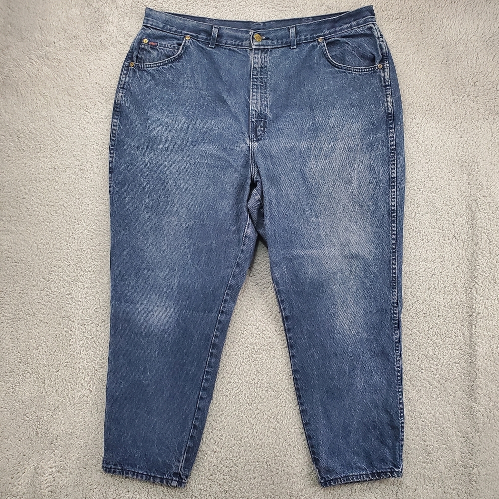 Vintage Chic Jeans Womens 26W Petite Tapered Leg High Rise USA Made 80s